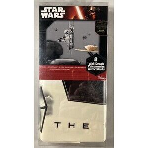 Star Wars 8 Wall Decals • NEW • Disney, Storm Trooper, Tie Fighter